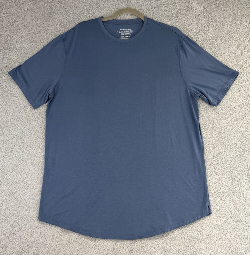 Jack Archer Shirt Mens XL Blue Anytime Tee Crew Neck Stretch Comfort Soft